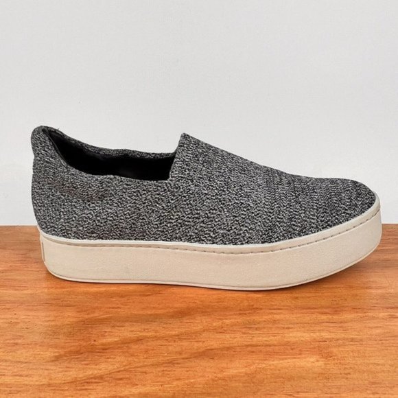 Vince Shoes - Vince Walsh Platform Women's 9M / 39 Sneakers Gray Marl Slip On Shoes Loafers